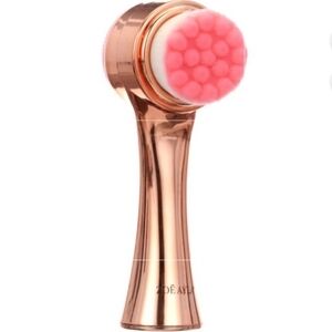 Dual Facial Cleansing Brush in Rose Gold By Zoe Ayla 1 Left